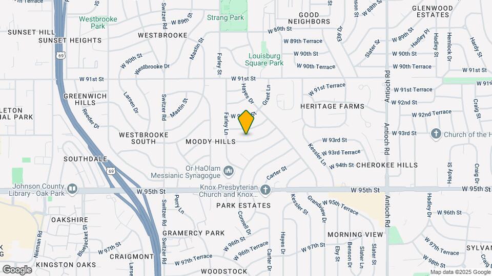 9702 W 93rd St Map and Location Details
