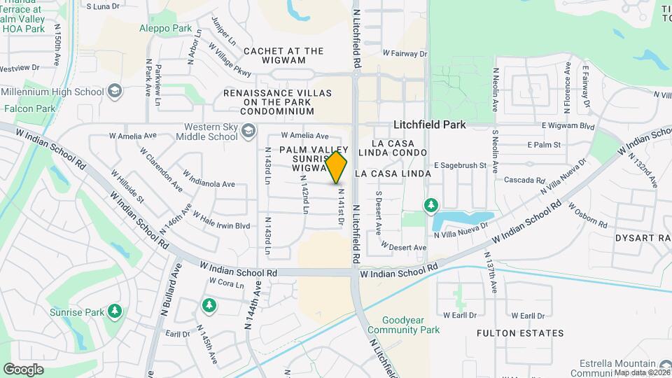 14161 W Indianola Ave Map and Location Details