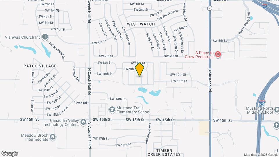 1109 Hickory Creek Dr Map and Location Details