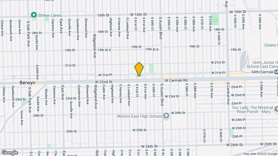 6120 W Cermak Rd Map and Location Details