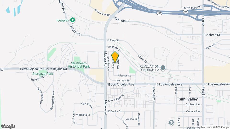 2164 Athens Ave Map and Location Details