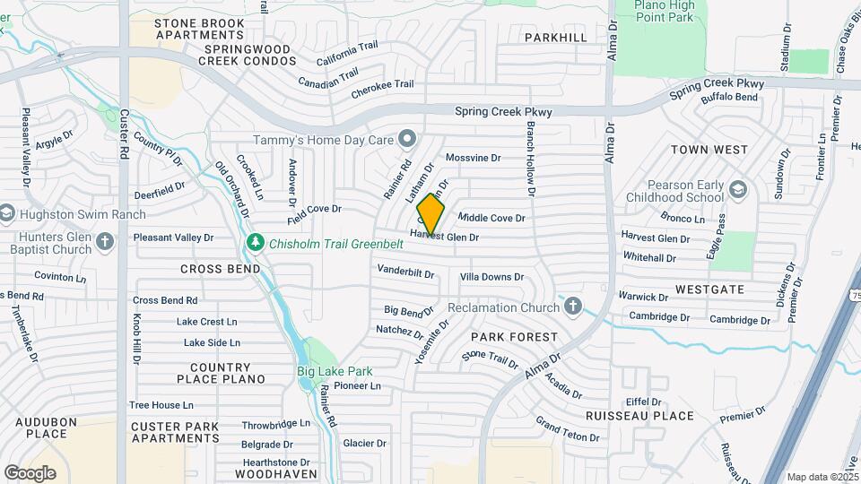 1404 Harvest Glen Dr Map and Location Details
