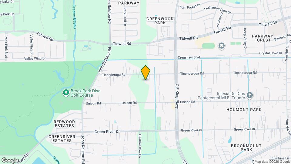 12202 Ticonderoga Rd Map and Location Details