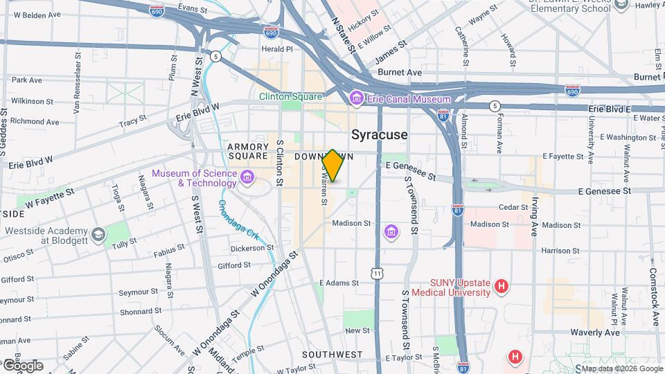 205 E Jefferson St Map and Location Details