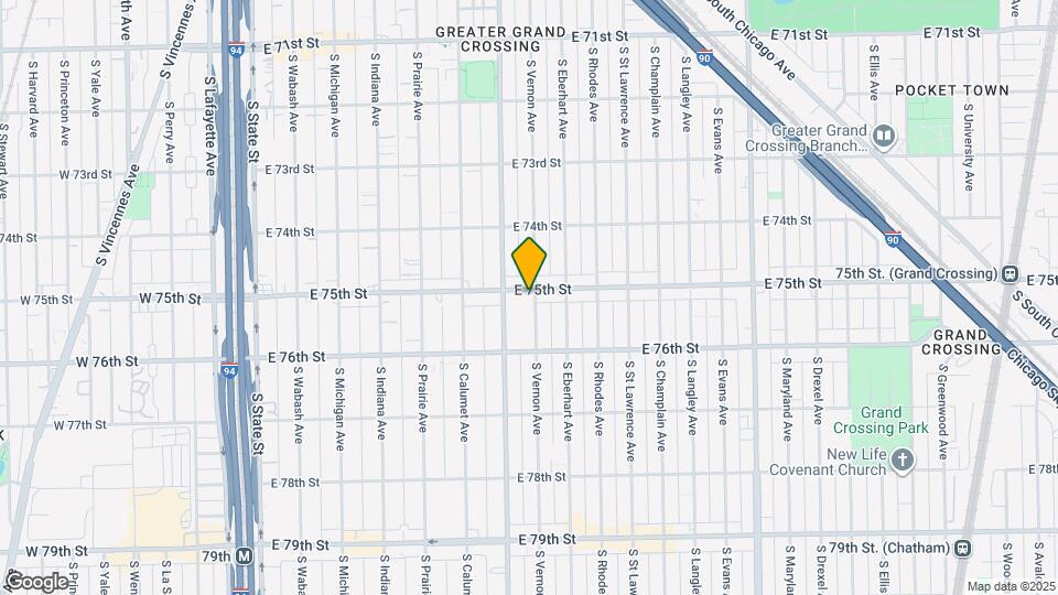 7506 S Vernon Ave Map and Location Details