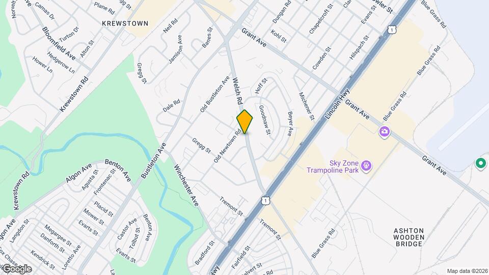 2018 Welsh Rd Map and Location Details