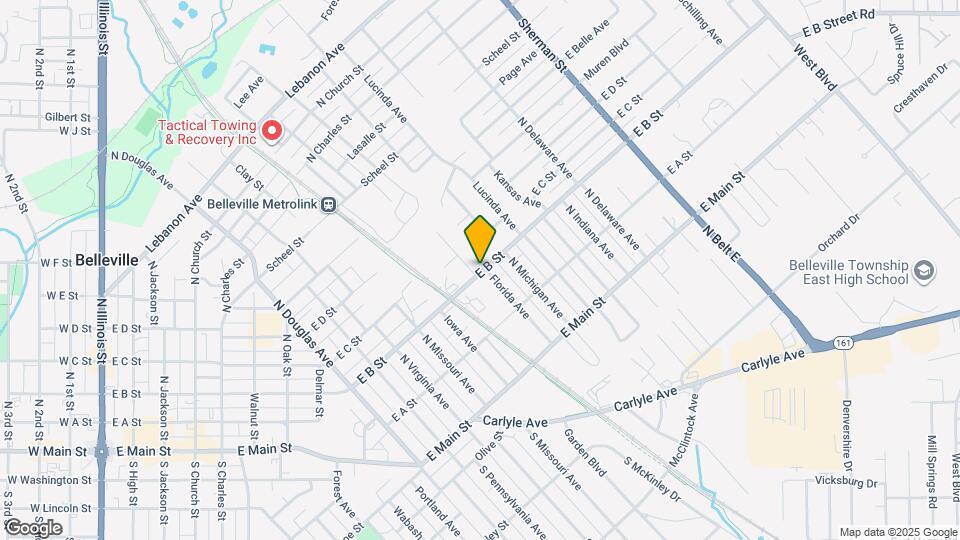 1229 E B St Map and Location Details