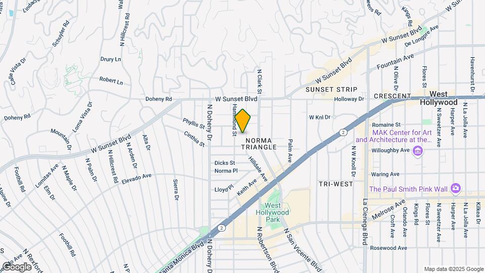 917-927 N Hilldale Ave Mapa y Detalles de la Ubicación
