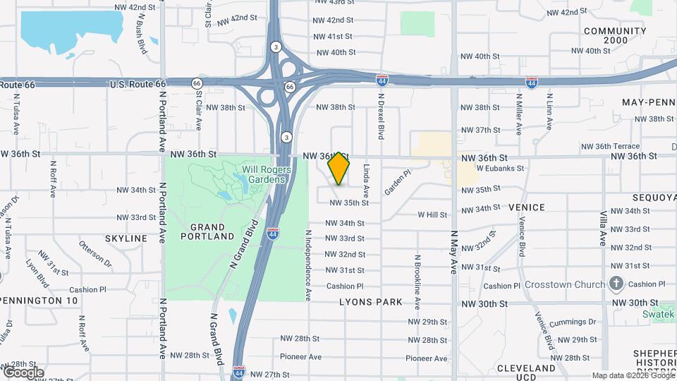 3608 N Independence Ave Map and Location Details
