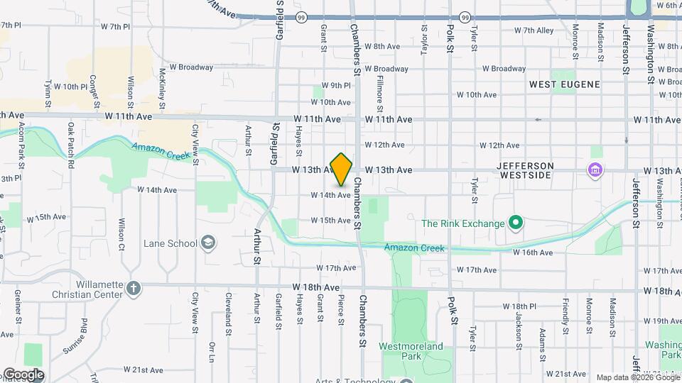 1745 W 14th Ave Map and Location Details