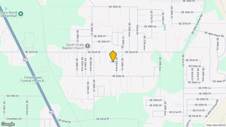 5321 SE 32nd Ct Map and Location Details
