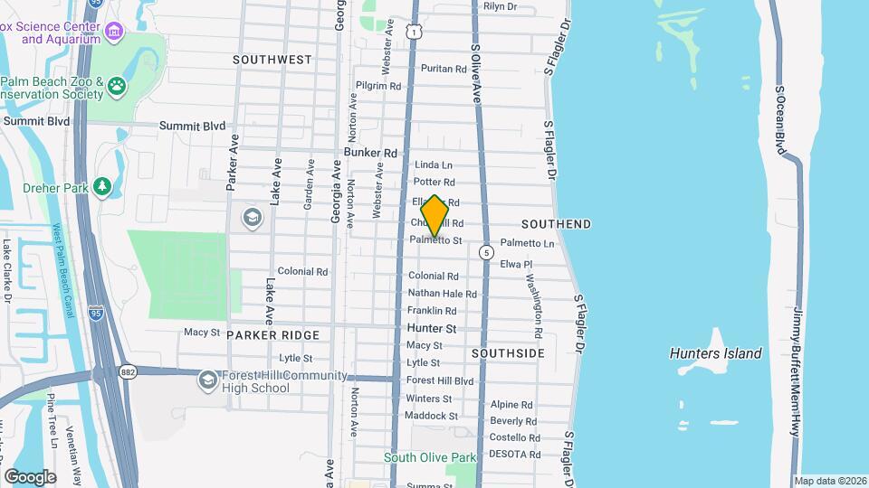 360 Palmetto St Map and Location Details