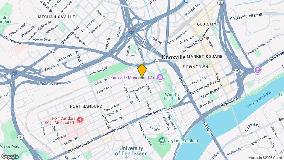 1201 Highland Ave Map and Location Details