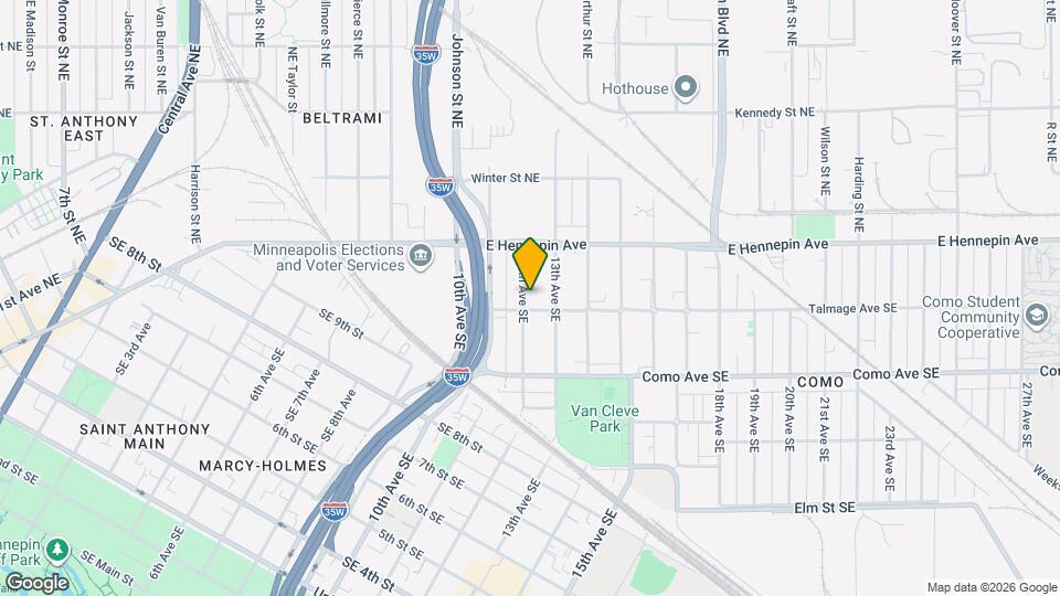 1070 12th Ave SE Map and Location Details