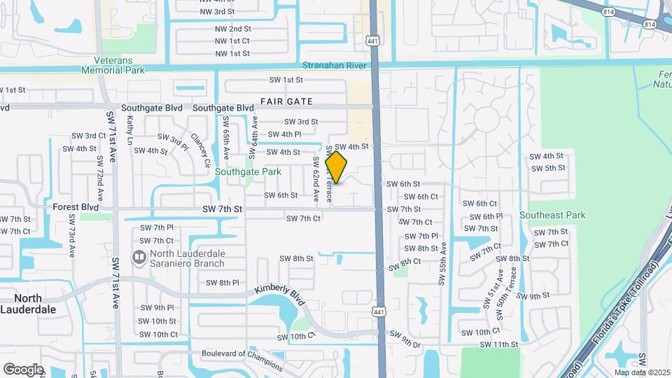 617 S State Rd 7 Map and Location Details