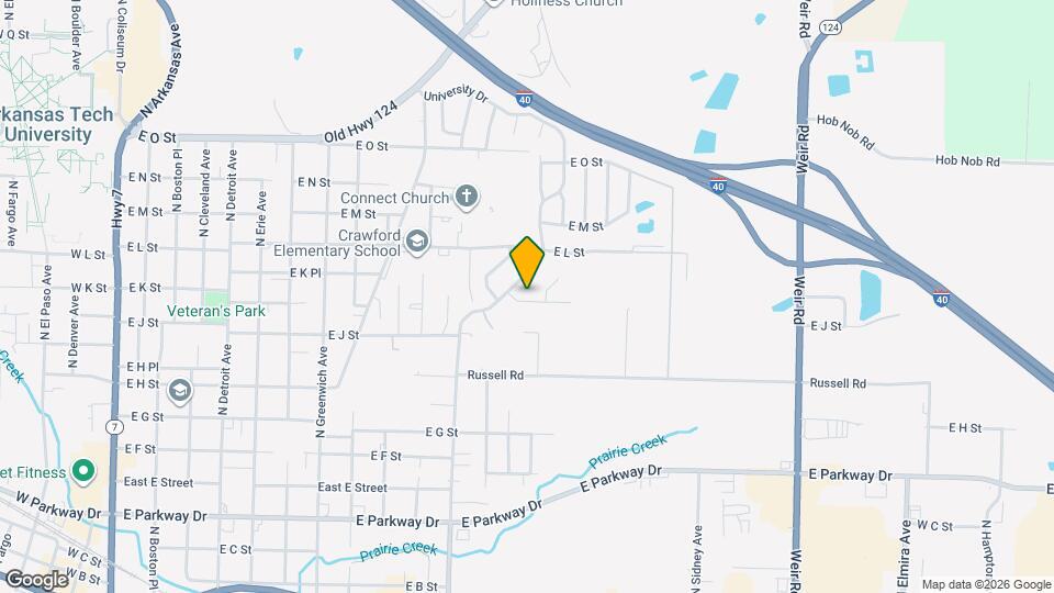 1309 E K St Map and Location Details