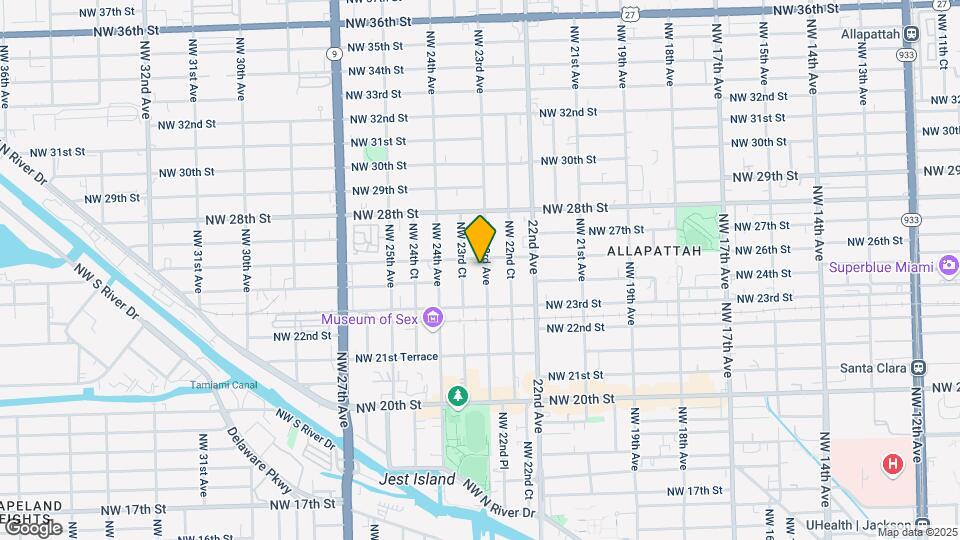 2500 NW 23 Avenue, Miami, FL Map and Location Details