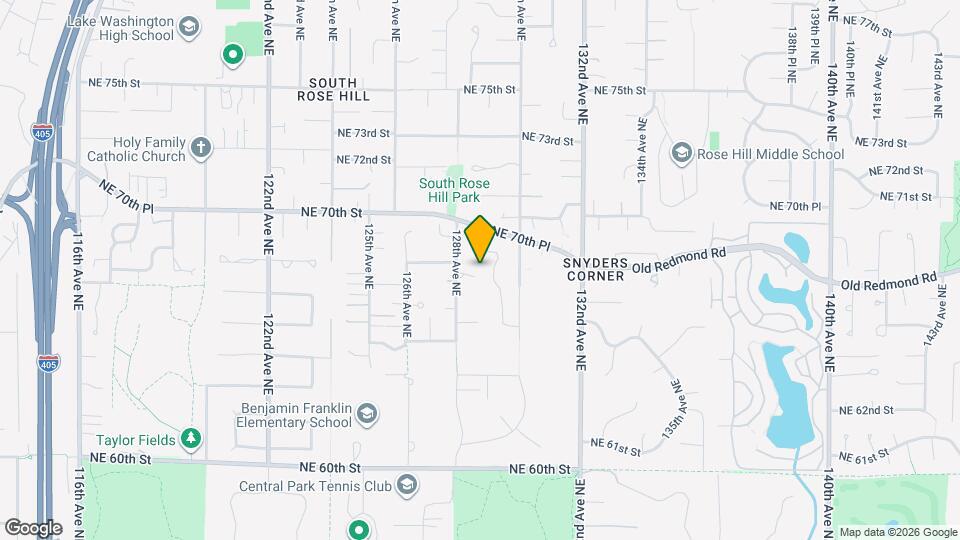 12816 NE 68th St Mapa y Detalles de la Ubicación