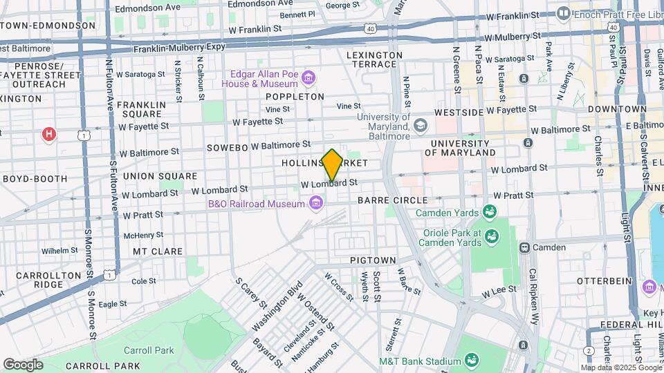 897 W Lombard St Map and Location Details
