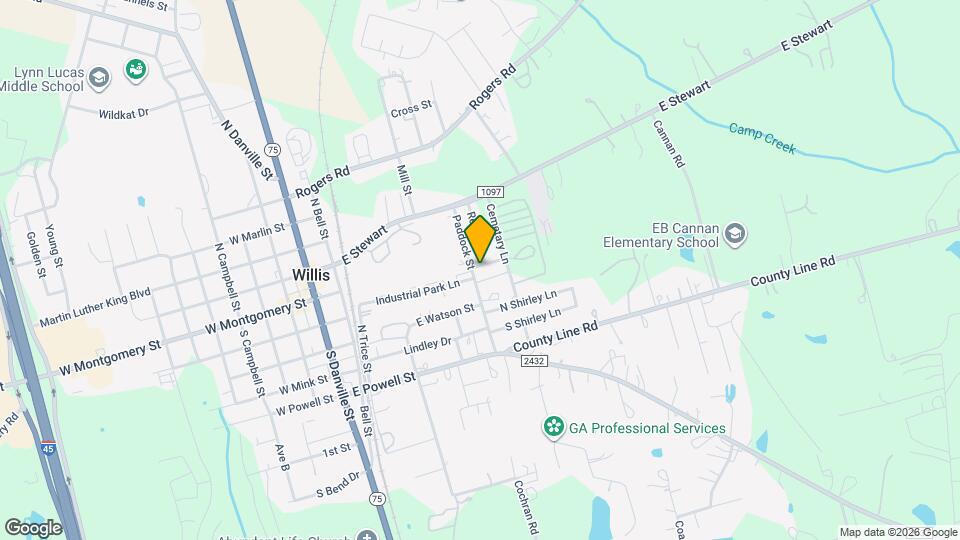 208 Cemetery Rd Map and Location Details