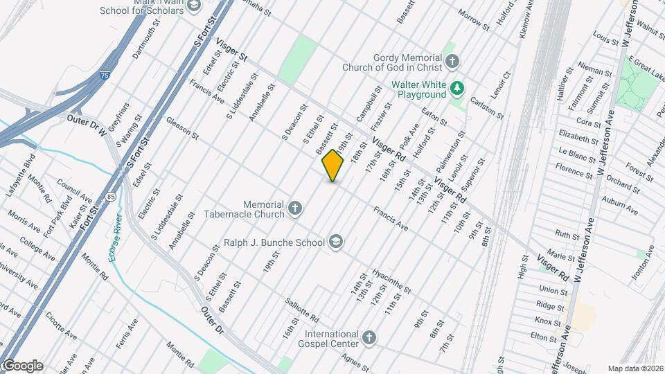 3834 18th St Map and Location Details