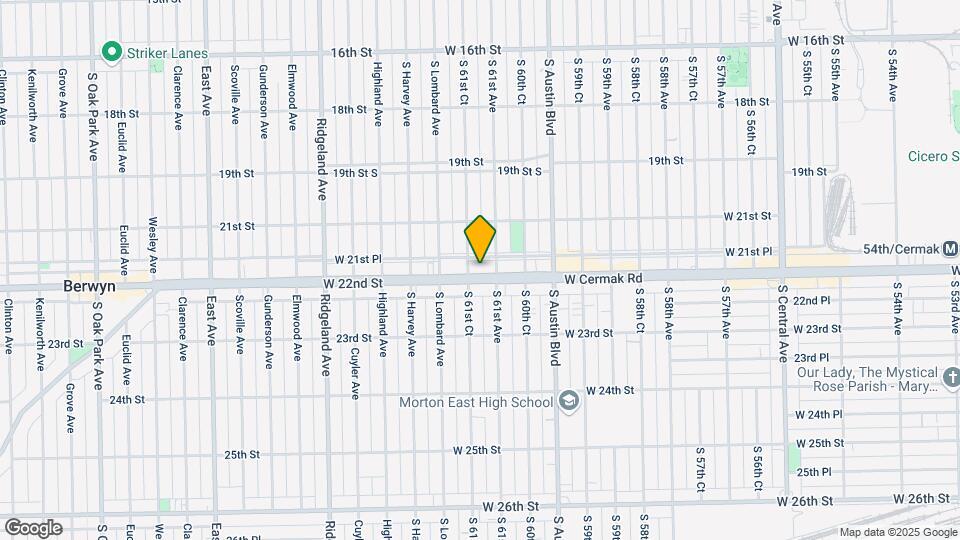 6116 W Cermak Rd Map and Location Details