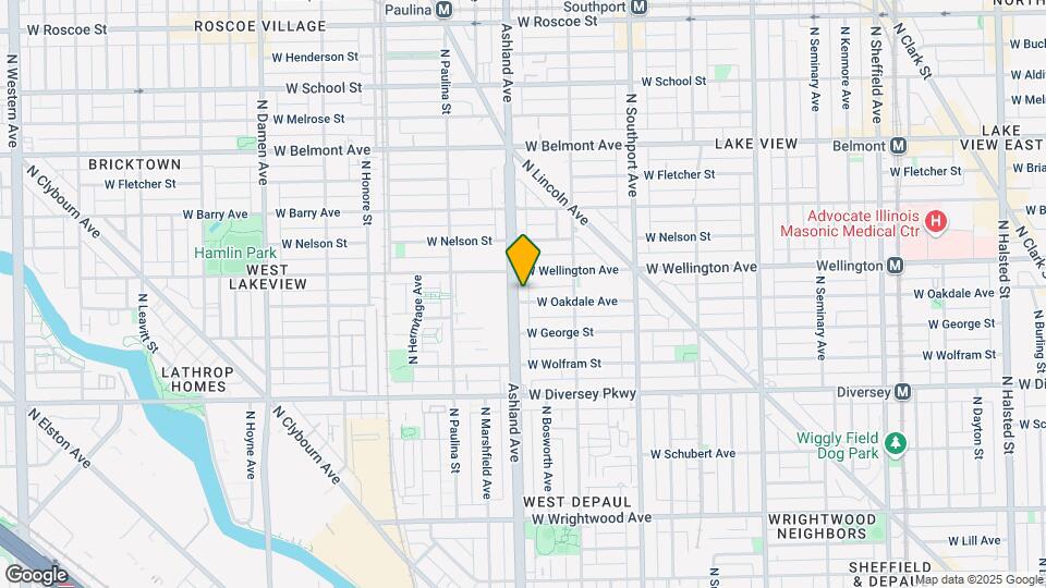 2939 N Ashland Ave Mapa y Detalles de la Ubicación