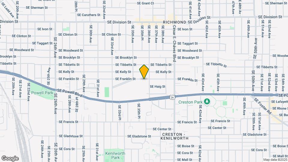 3566 Franklin St Map and Location Details