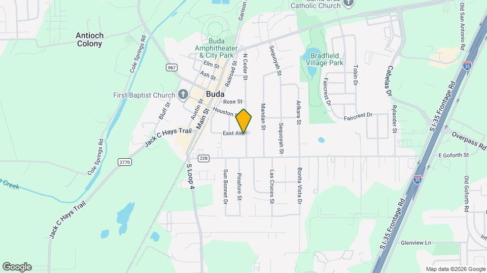 200 S Cedar St Map and Location Details