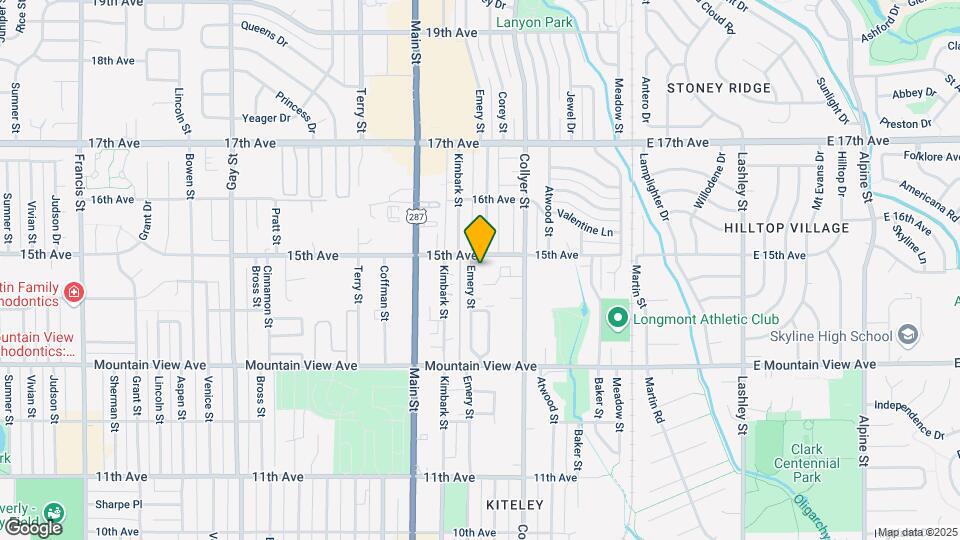 1440 Emery St Map and Location Details