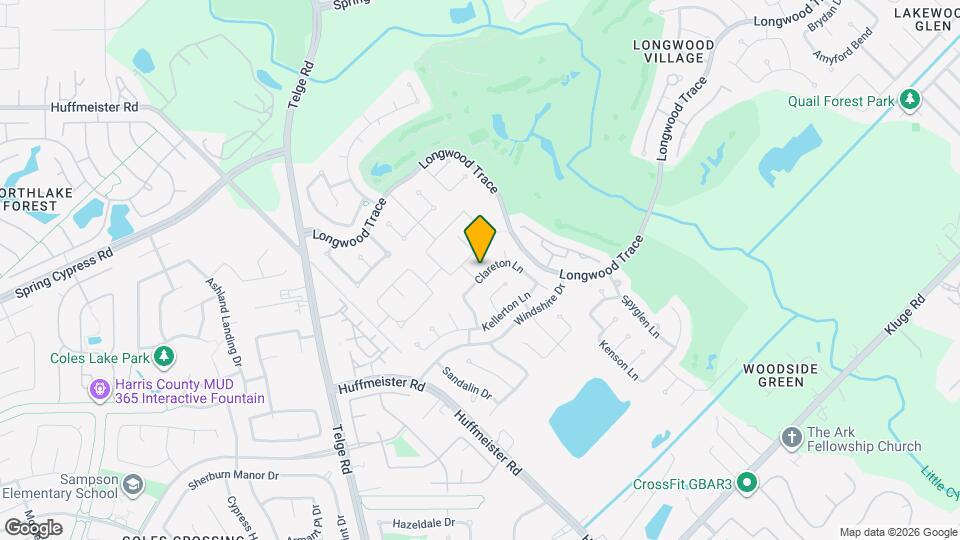 13622 Clareton Ln Map and Location Details