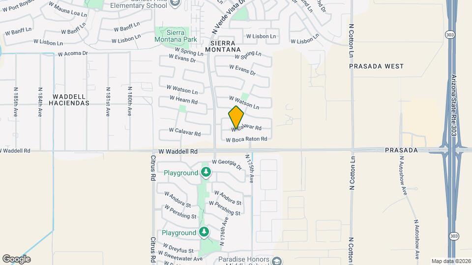 17551 W Calavar Rd Map and Location Details