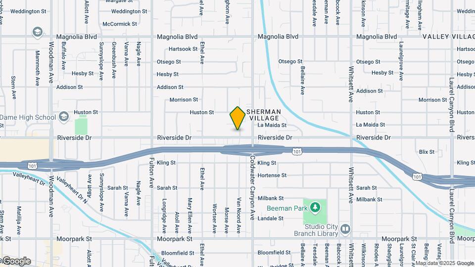 4807 Van Noord Ave Map and Location Details