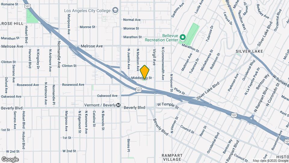 457 N Westmoreland Ave Mapa y Detalles de la Ubicación