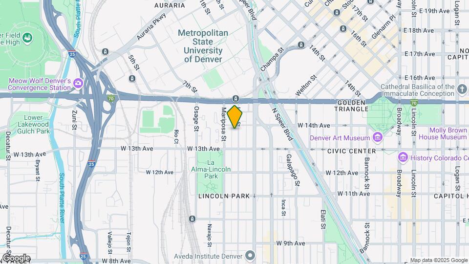 1359 Lipan St Map and Location Details