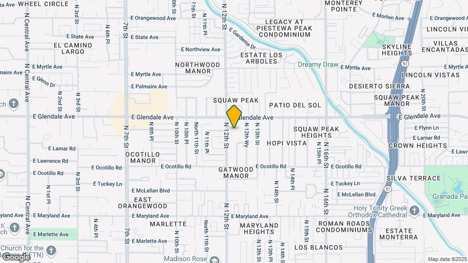 6819 N 12th St Mapa y Detalles de la Ubicación
