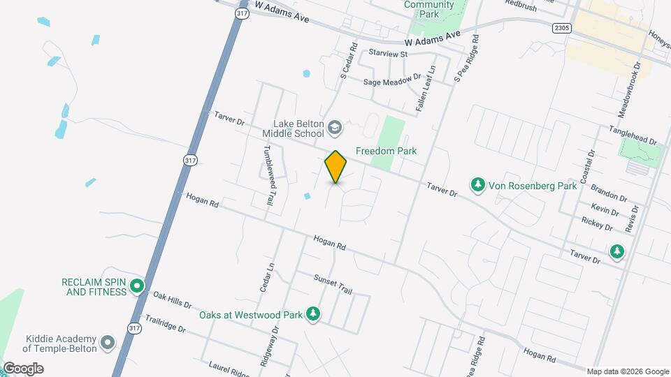 1021 Westend Dr Map and Location Details