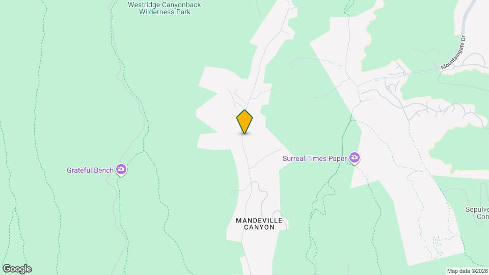 3286 Mandeville Canyon Rd Map and Location Details