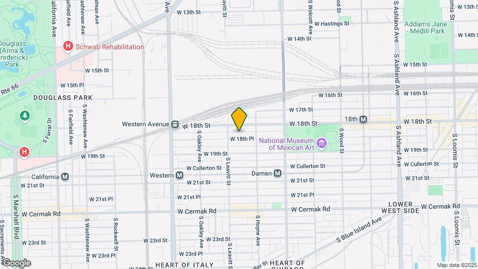 2136 W 18th Pl, Unit 4 Map and Location Details