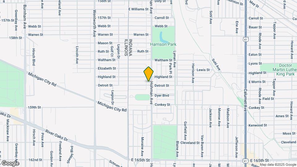6044 Hohman Ave Mapa y Detalles de la Ubicación