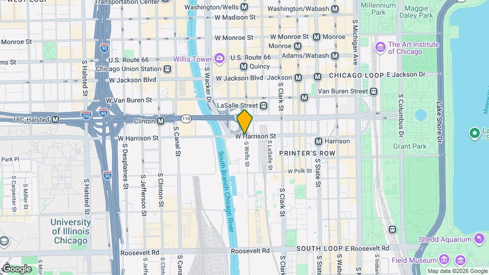 205 W Harrison St Mapa y Detalles de la Ubicación