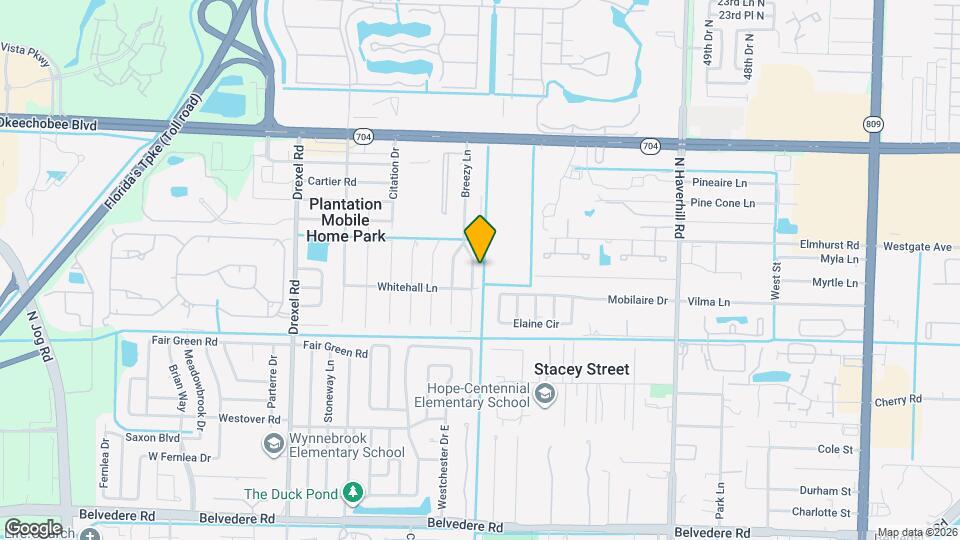 1660 E Breezy Ln Mapa y Detalles de la Ubicación