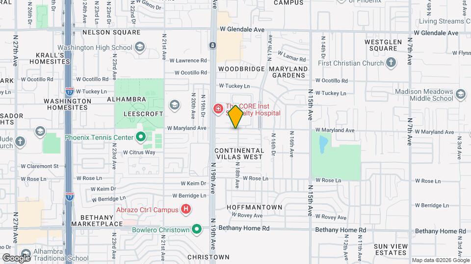 1803 W Maryland Ave Map and Location Details