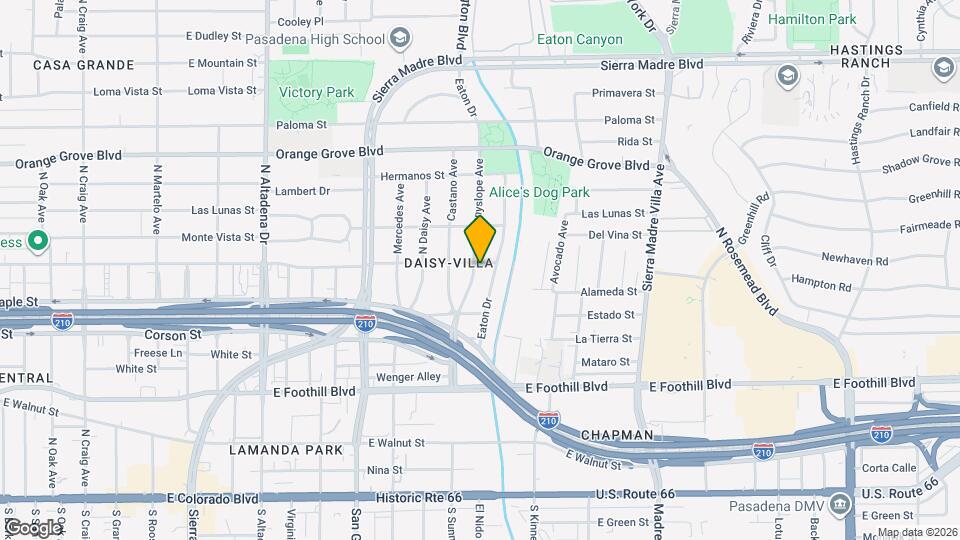 450 N Sunnyslope Ave Map and Location Details