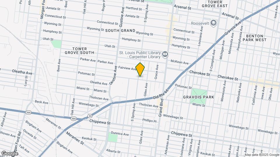 3474 S Spring Ave Map and Location Details