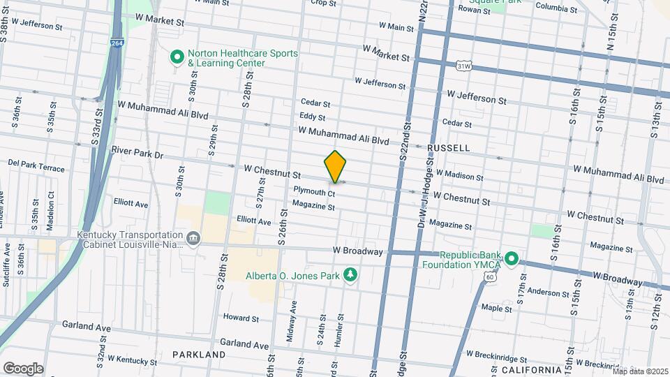 2344 W Chestnut St Map and Location Details