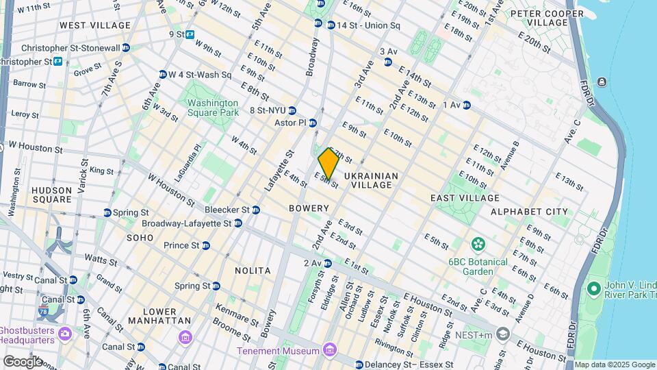 228 East 5th Street Mapa y Detalles de la Ubicación