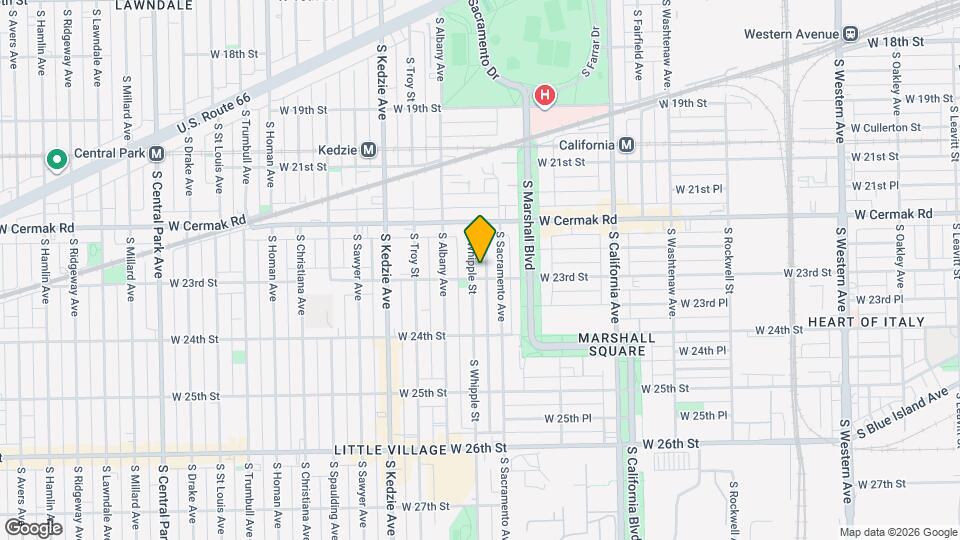 2253 S Whipple St Map and Location Details