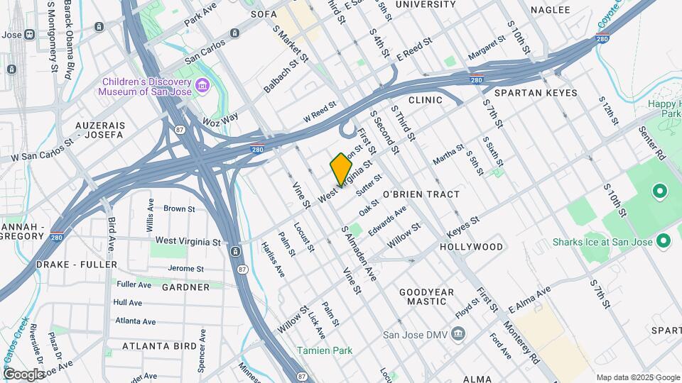 148 W Virginia St Map and Location Details
