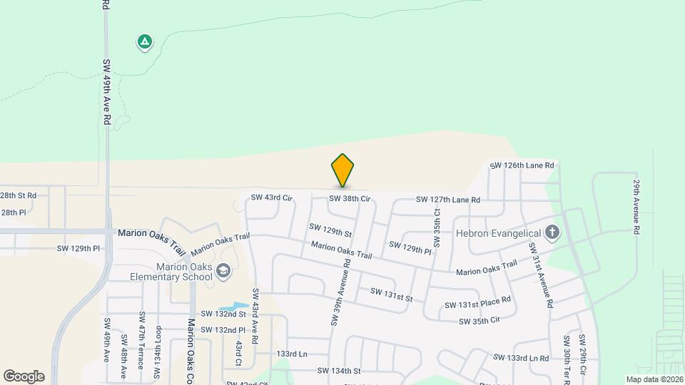 12829 SW 38th Cir Map and Location Details